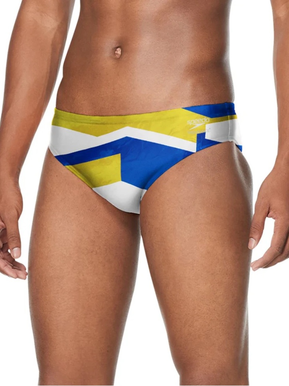 NWT Speedo Men’s Glimmer Swim Brief Sapphire / Gold  - Color 917